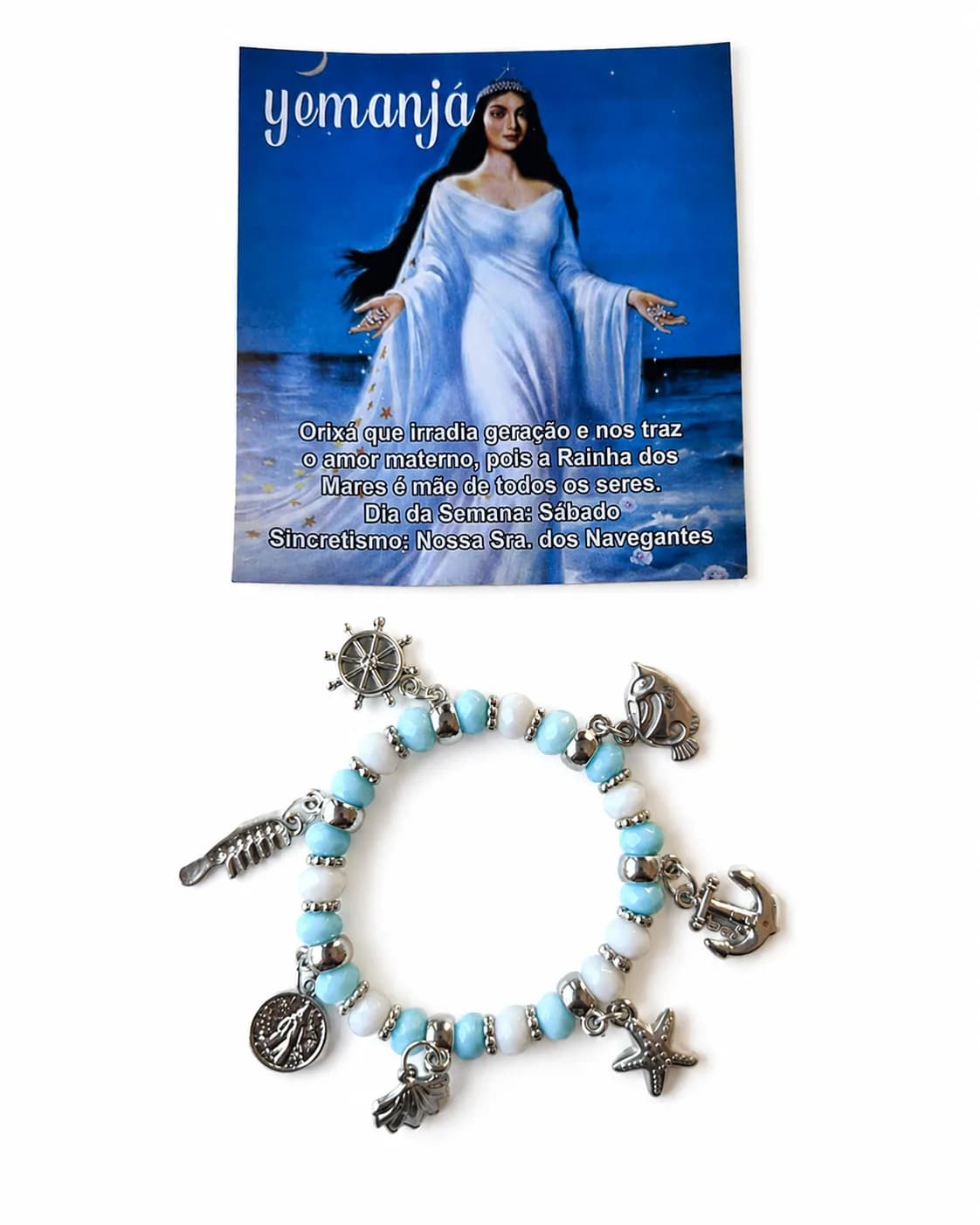 Pulseira Orixá Mãe Iemanjá