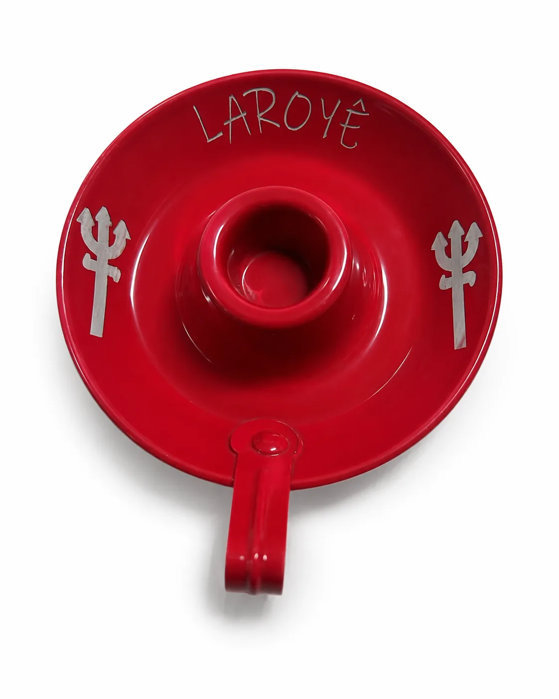 Suporte porta vela palito vermelho para 1 vela - Larôie