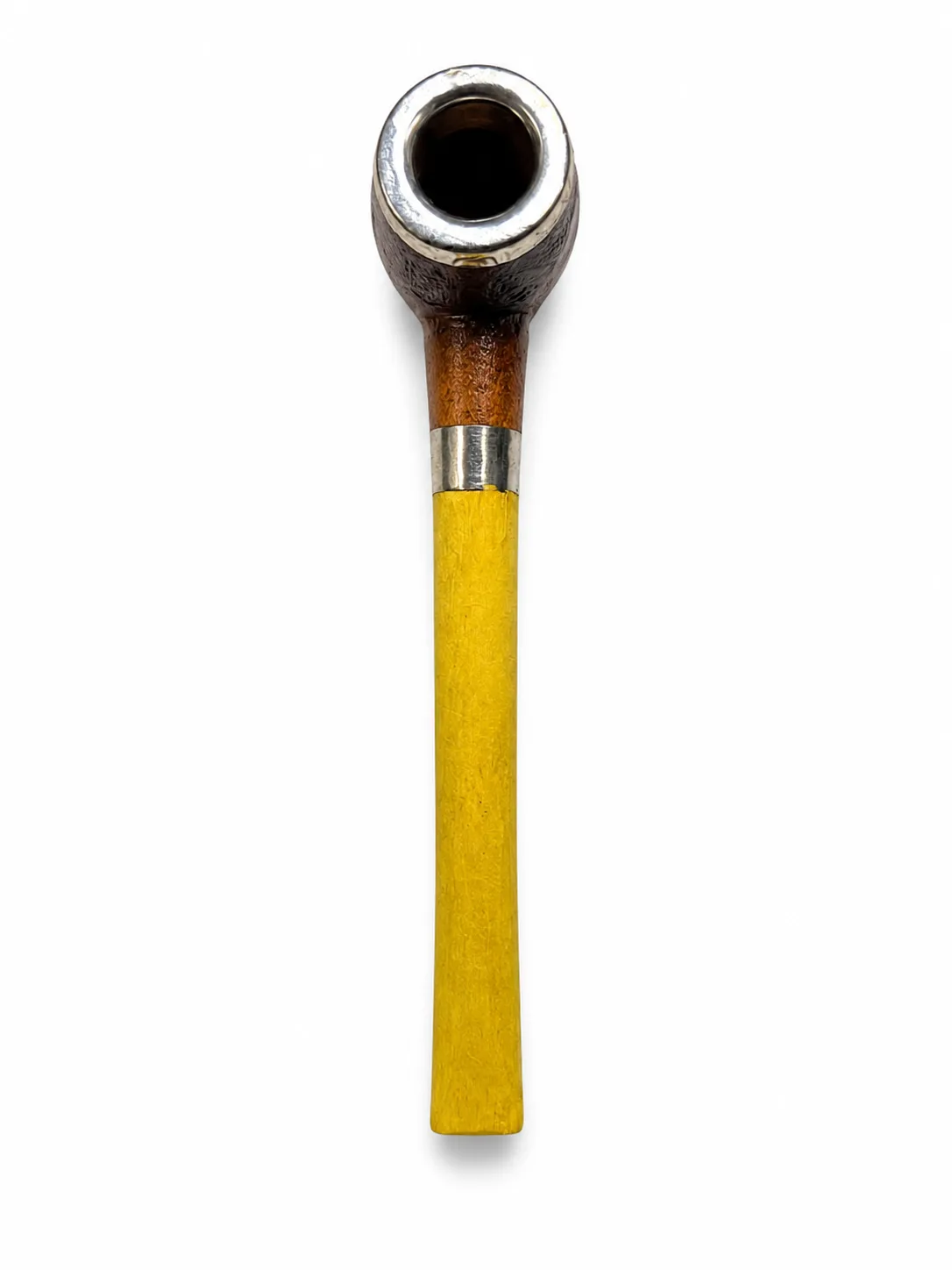 Cachimbo Reto de Madeira Marrom e Amarelo - Lord