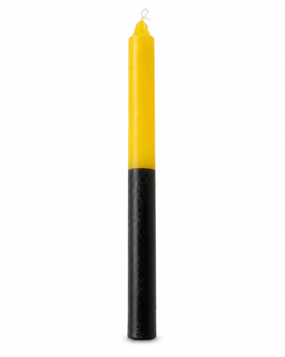 Vela palito amarelo e preto