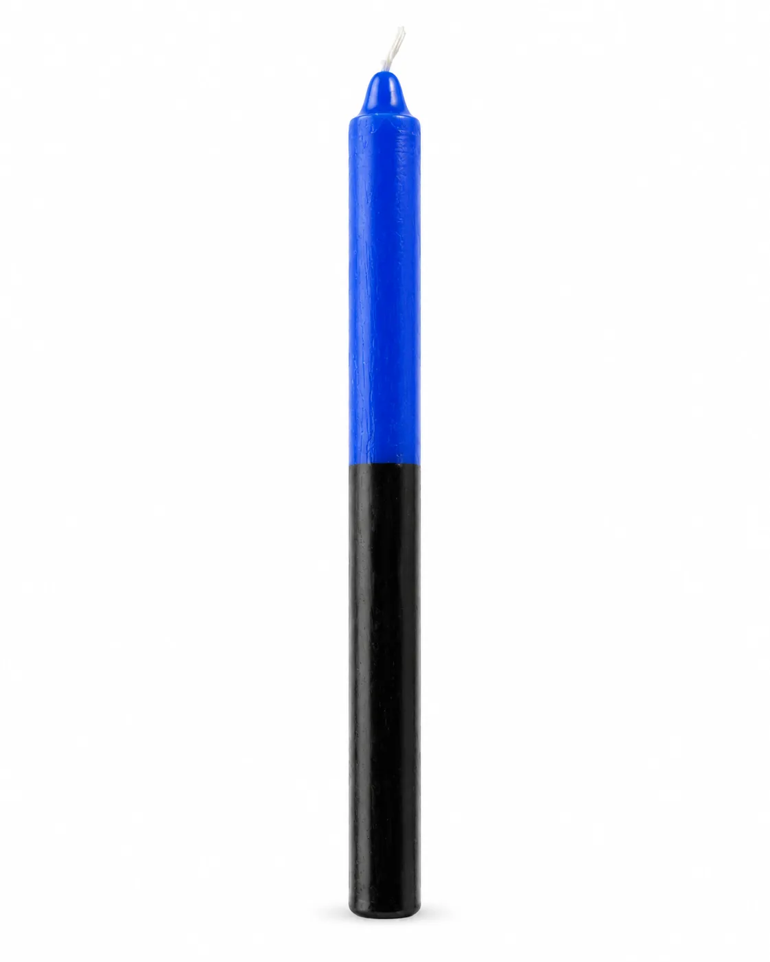 Vela palito azul e preto