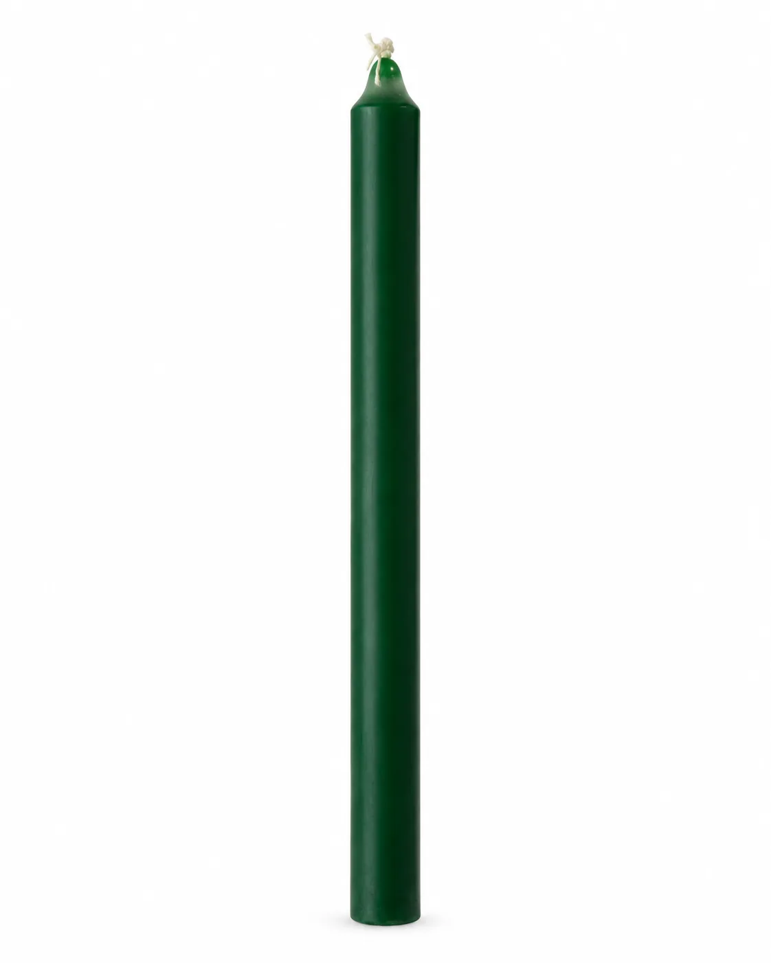 Vela palito verde escuro