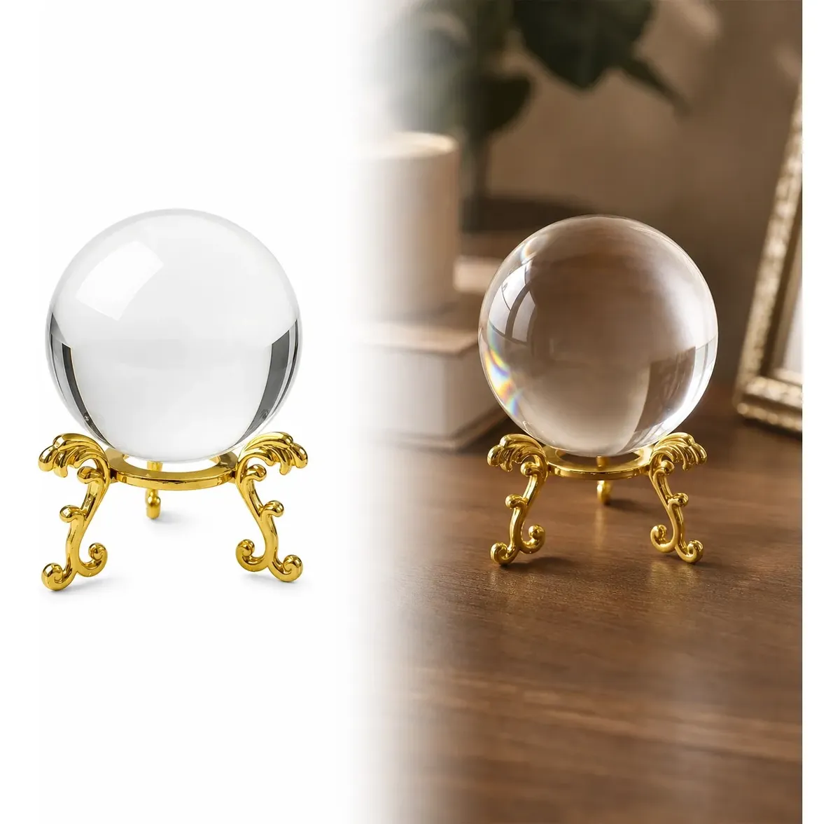 Bola de Cristal Dourada Pequena